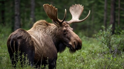 Moose in the Wilderness