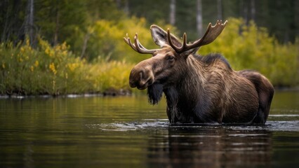 Moose in the Wilderness
