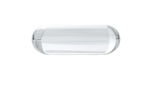 Transparent Glass Capsule  Mockup  Product Display  Empty Container