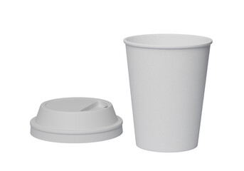 coffee cup with white lid open sleeveless