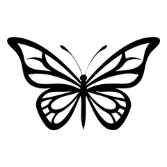 Butterfly Vector Art, Butterfly Vectors Image, Butterfly silhouettes icon, Simple flat butterfly vector illustration