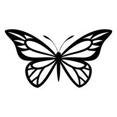 Obraz premium Butterfly Vector Art, Butterfly Vectors Image, Butterfly silhouettes icon, Simple flat butterfly vector illustration
