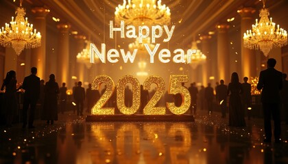 Celebrate a Fresh Start, happy new year 2025, Ai generated