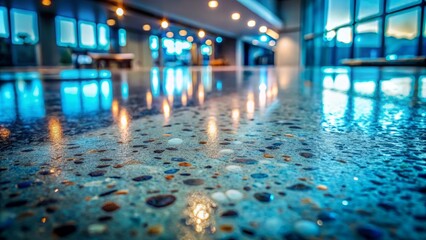 Obraz premium Macro Photography of Concrete Slab Texture: Polished Concrete Flooring, Gray Cement Surface, Abstract Background