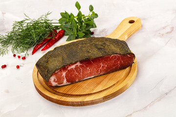 Delicous tasty dry pork jerky