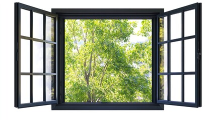 Naklejka premium window in the window