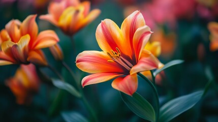 Obraz premium vibrant flowers 