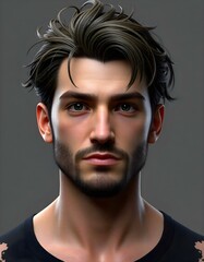 Obraz premium Adult male 3D model 