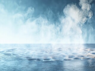 Latent heat energy illustrated through steam rising from boiling water, showcasing vibrant movement and shifts in temperature.