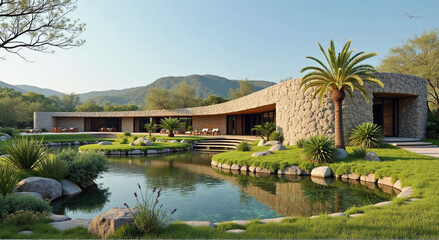 Obraz premium pavilion in the garden