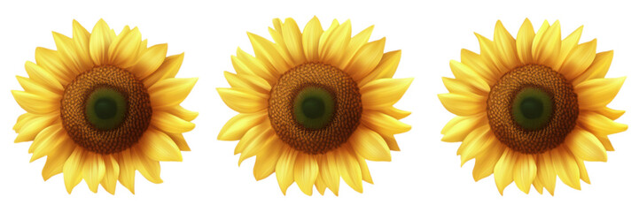 Vibrant Yellow Sunflowers Summer Blooms Nature Photography