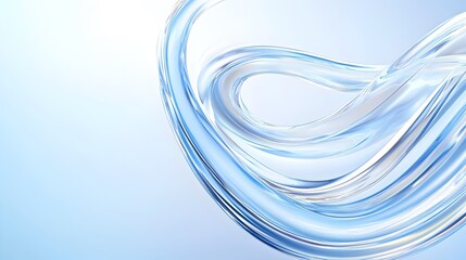 A blue wave with a white line in the middle