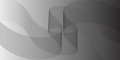 Abstract warped Diagonal Striped Background. Vector curved twisted slanting, waved lines pattern.