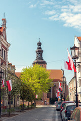 Obraz premium The Church of the Holy Trinity in Gniezno, Poland, a historic religious site featuring beautiful architecture and rich history