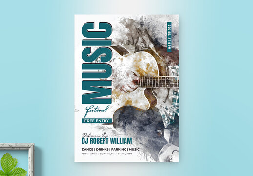 Music Festival Flyer Layout