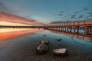 Sonnenaufgang am See