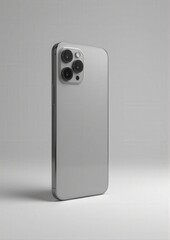 A stylish smartphone back view mockup showcasing smooth edges, camera module, and soft lighting for a professional and polished look