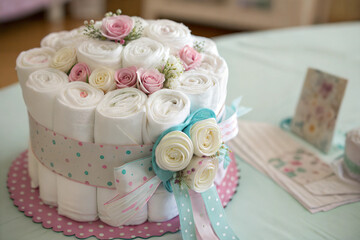 Diaper Bouquet Baby Shower Gift