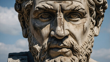 Obraz premium Ancient carved bust of Sophocles