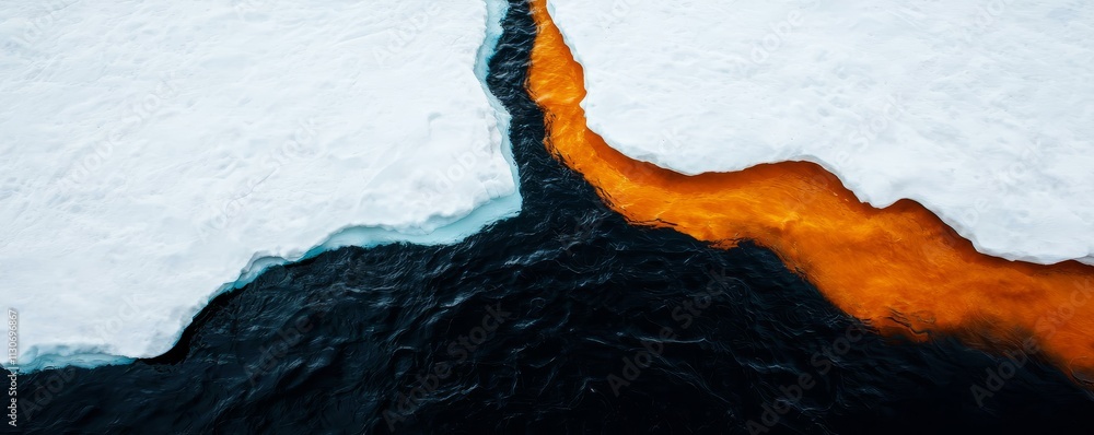 Aufkleber global warming and pollution in crisis. abstract water pattern with contrasting colors and textures.
