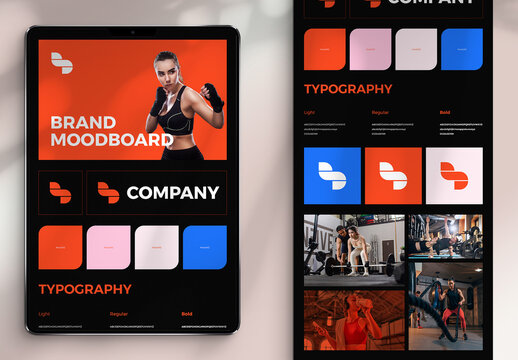 Unique Branding Moodboard Template