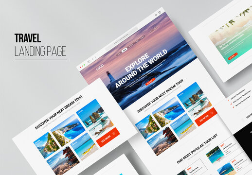 Travel Agency Landing Page Design