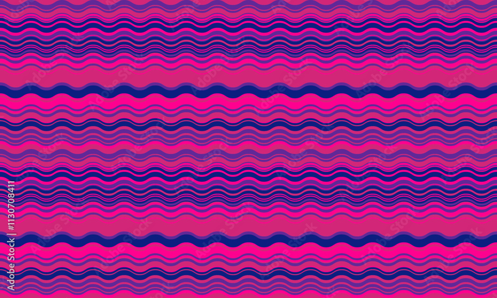 Poster abstract background with wavy stripes in vibrant colors, creating a rippled, liquid effect. smooth c