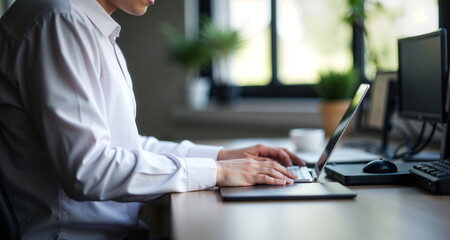 Fototapeta na wymiar Fotografia biznesowa. Zdjęcia stockowe pomagająca w prowadzeniu biznesu. Komputery ekonamia i ludzie. Motywacja komunikatywność jest podstawą sukcesu.