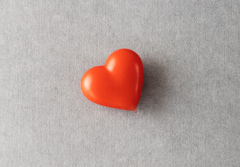 Obraz premium Red heart on stones. Valentines Day background