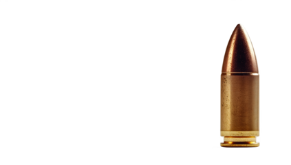 Detailed photograph showing a rifle bullet against a clean background, emphasizing precision and craftsmanship in design.
