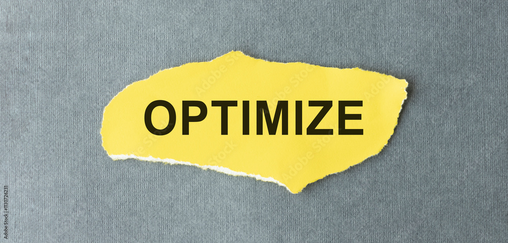 Poster text optimize on the black paper on the yellow background