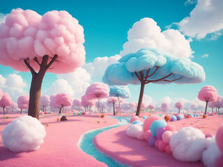 Cotton candy land