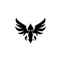 Obraz premium Majestic Winged Creature Logo Design 