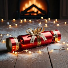 Decorative Christmas Crackers and Festive Cylinders with Elegant and Artistic Designs