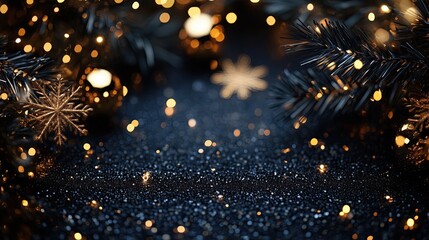 Fototapeta premium Magical Festive Scene with Bold Seasonal Colors