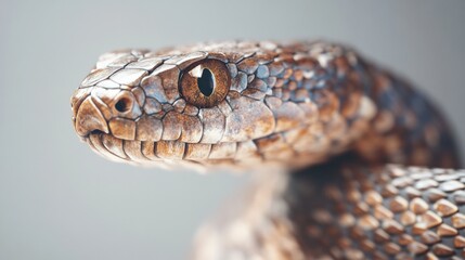 Obraz premium close-up of a snake showcasing its scales and eye detail