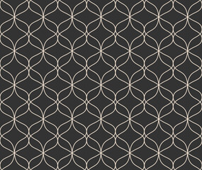Abstract leaves art deco seamless patterns. Vector geometric background. Decorative illustration for fabric, textile, etc.