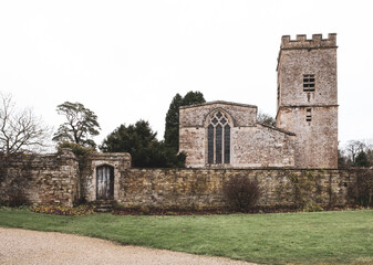 Garden Gate From An English Country House To The Parish Church In Oxfordshire
