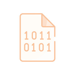 Binary File vector icon