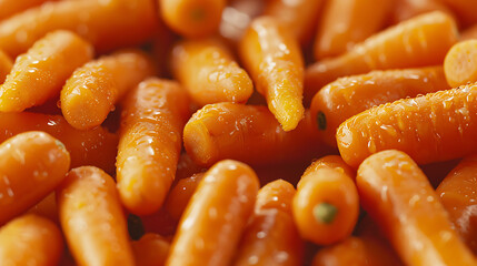 close up of a pile of carrots