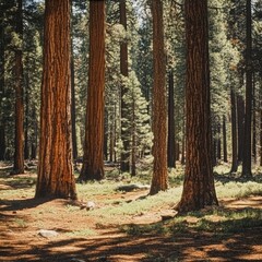 Obraz premium Sequoia Forest in Yosemite's Mariposa Grove