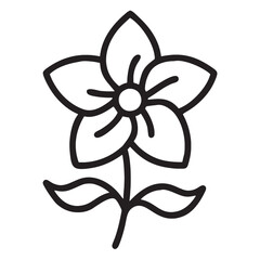 Flower Silhouette design editable vector art