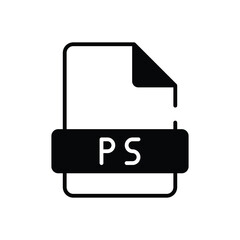 Ps File vector icon