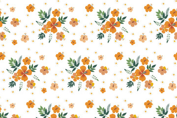 Seamless pattern. Flowers, bouquets. Background. Illustration. Flyer background design, advertising background, fabric, clothes, texture, textile pattern