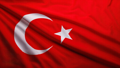 Obraz premium Flag of the Turkey