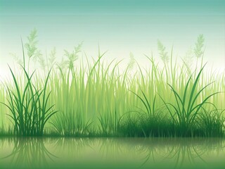 Obraz premium Grass Vector Silhouette Sets - Versatile Nature Elements for Graphic Design and Illustration Projects