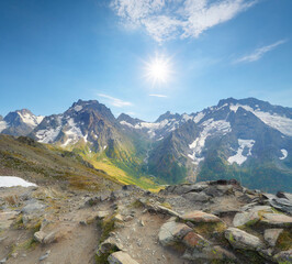 Mountain panorama landscape.