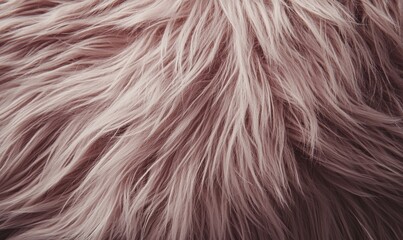 Fototapeta premium A detailed shot of an animal's furry coat, textured with fur, created by generative AI.