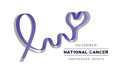 Obraz premium National Cancer Control Month .Observed In November Every Year. Poster , Banner Design Template.