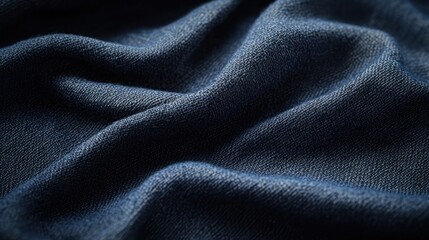 Fototapeta premium Close-Up View of a Denim Fabric